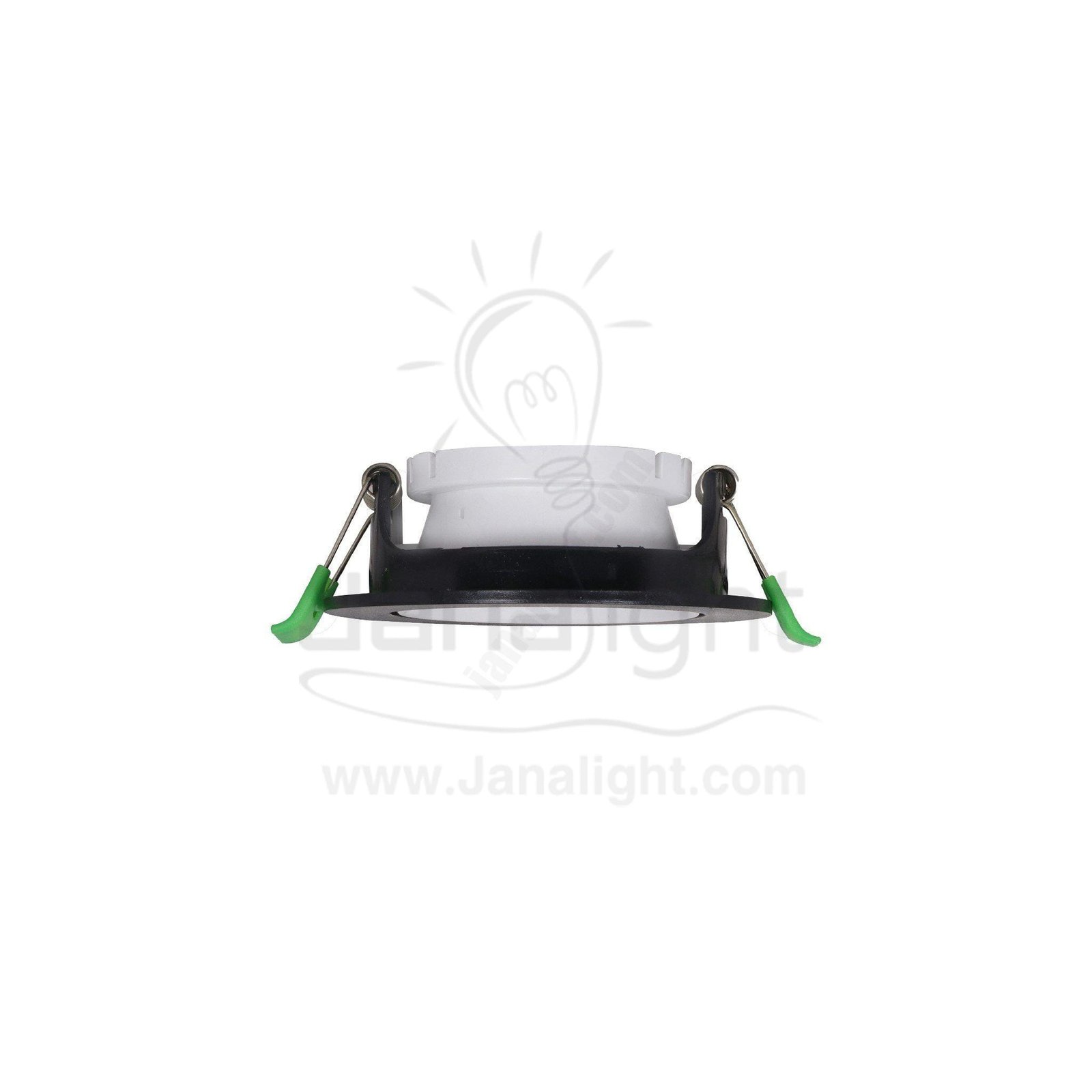 سبوت لايت فارغ متحرك مدور بلاستك اسود ابيض جنى لايت JN402 SpotLight Frame white black round